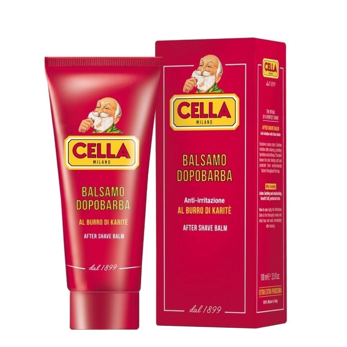 Balsamo Dopobarba anti-irritazione al Burro di Karitè - Cella - 100ml