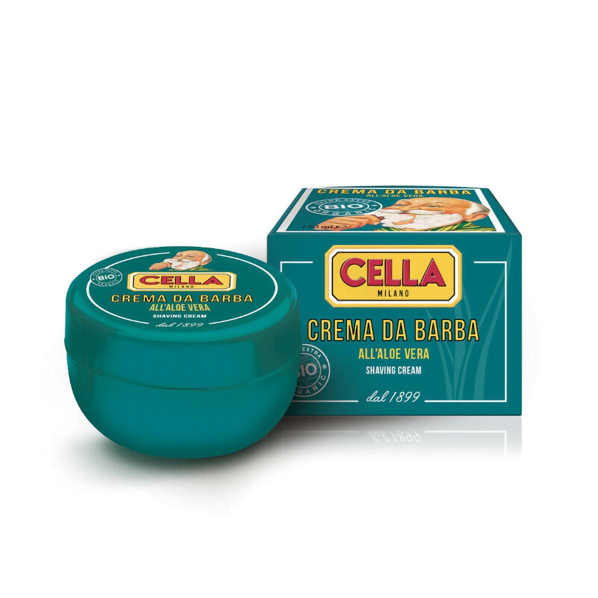 Ciotola Crema da Barba Aloe Vera Bio - Cella - 150ml